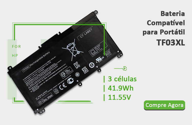  Baterias de alta qualidade para portátil HP tf03xl