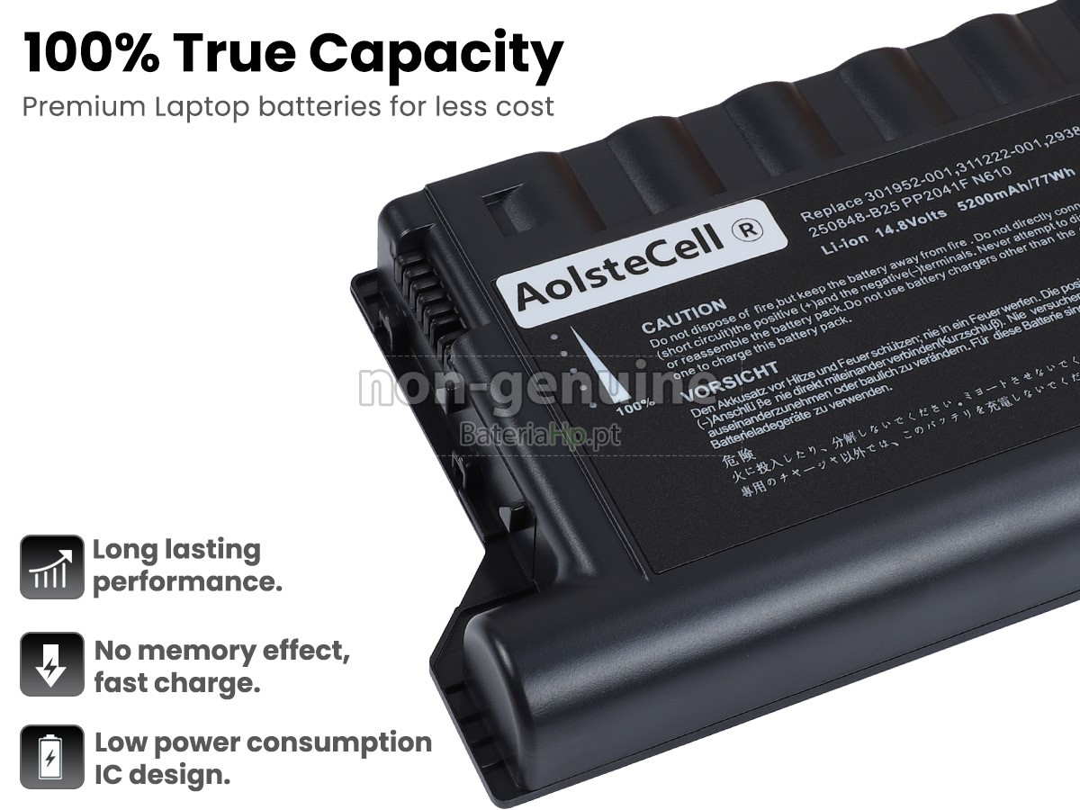 Bateria de alta qualidade para portátil HP Compaq IMP-85600