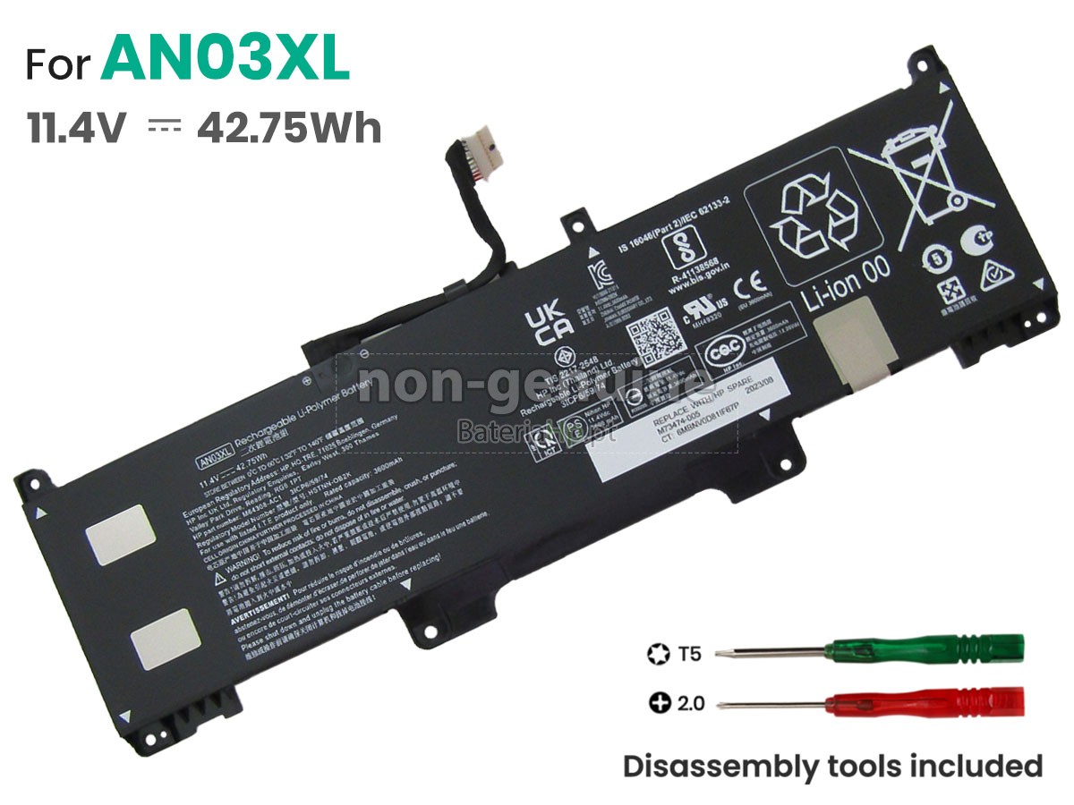 Bateria de alta qualidade para portátil HP AN03XL