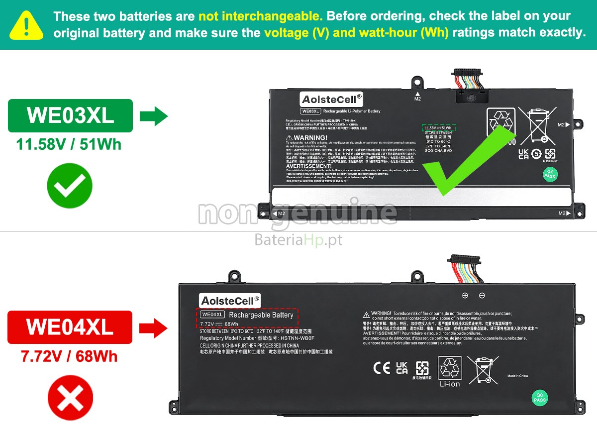 Bateria de alta qualidade para portátil HP Pavilion Plus 14-EY1008AU
