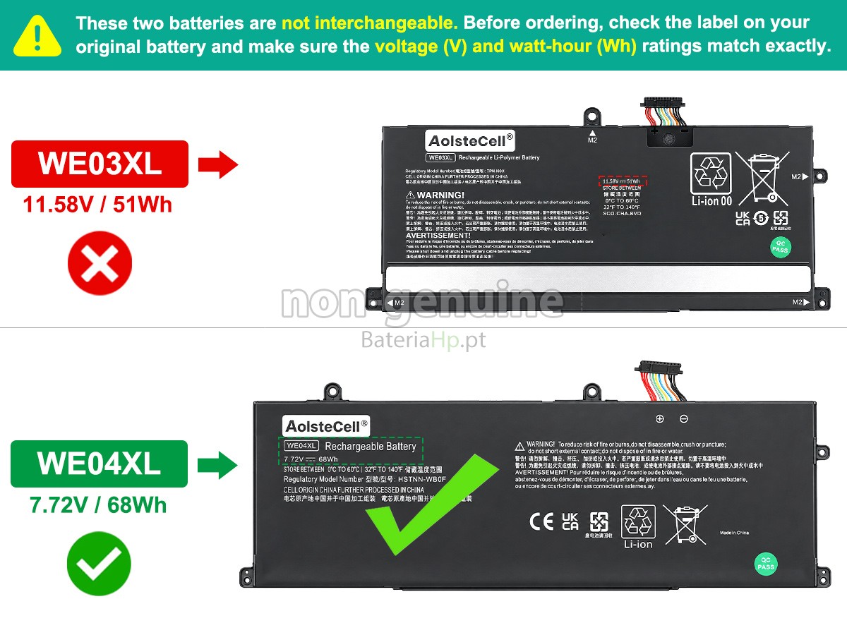 Bateria de alta qualidade para portátil HP Pavilion Plus 14-EY1008AU
