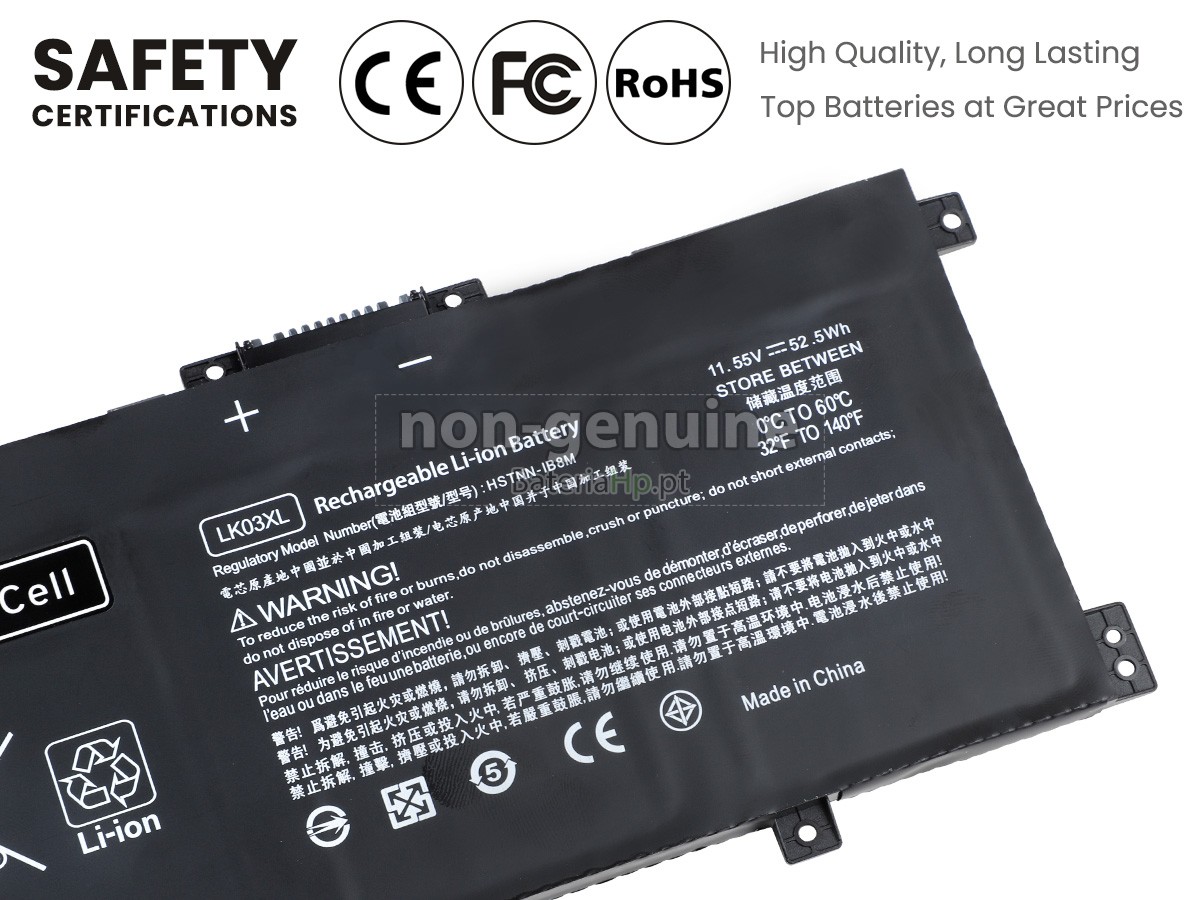 Bateria de alta qualidade para portátil HP Envy X360 15-BP002NN